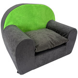Kinderfauteuil - peuterstoel - 60x40x45 cm - grijs groen