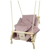 Babywiegschommel - max. 20 kg - crème, lichtroze