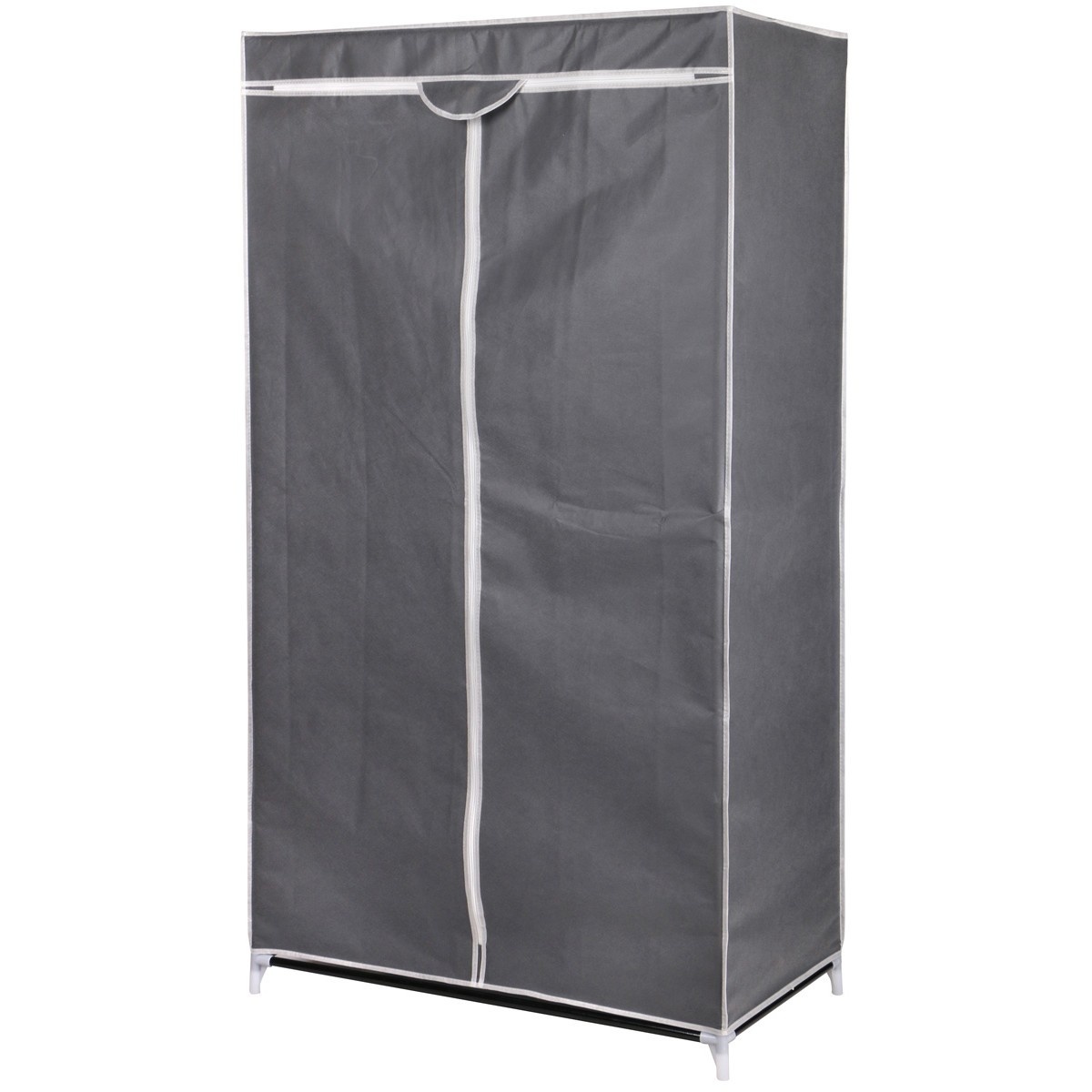 Garderobekast - textiel - donkergrijs - 80x50x160 cm