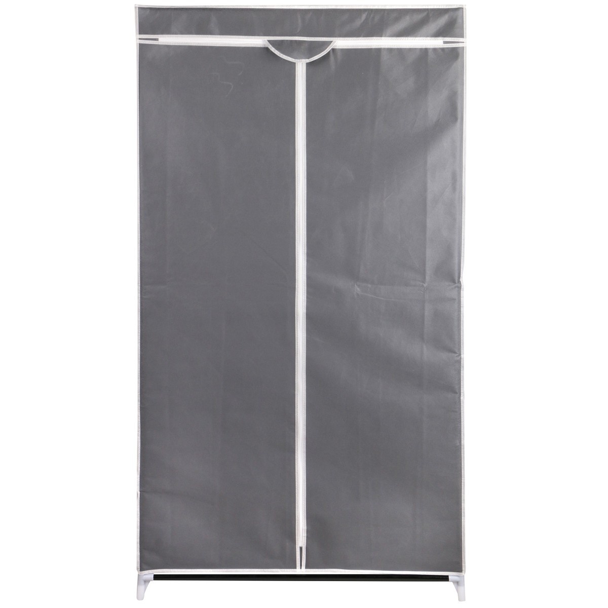 Garderobekast - textiel - donkergrijs - 80x50x160 cm