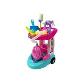 Speelgoed schoonmaakset met stofzuigertrolley - 46 cm