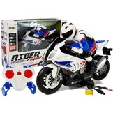 RC-motorfiets -  2.4GHz - wit - met lader