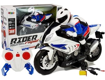 RC-motorfiets -  2.4GHz - wit - met lader