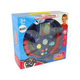 Speelgoed autostuur - rijsimulator - licht & geluid - blauw & rood