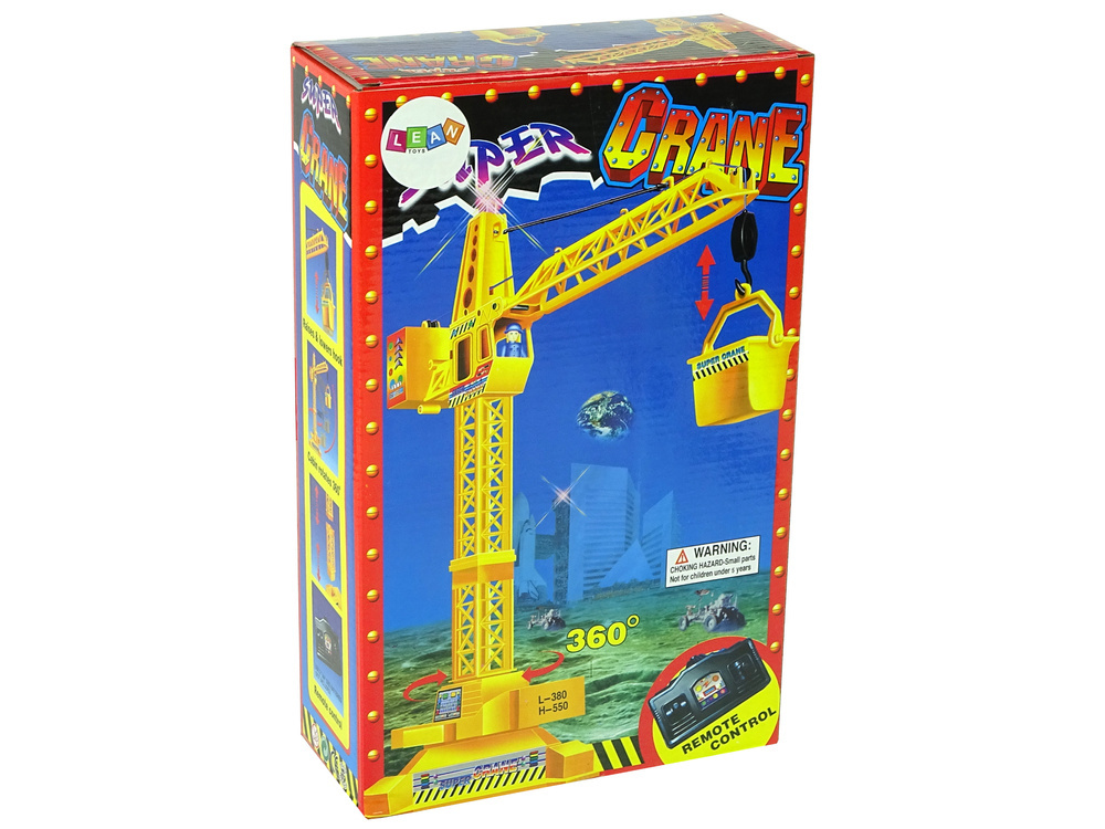 Bestuurbare hijskraan - 18x38x60 cm - met afstandbediening