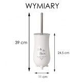 WC borstel - Toiletborstel - porselein - ø 11 cm - wit