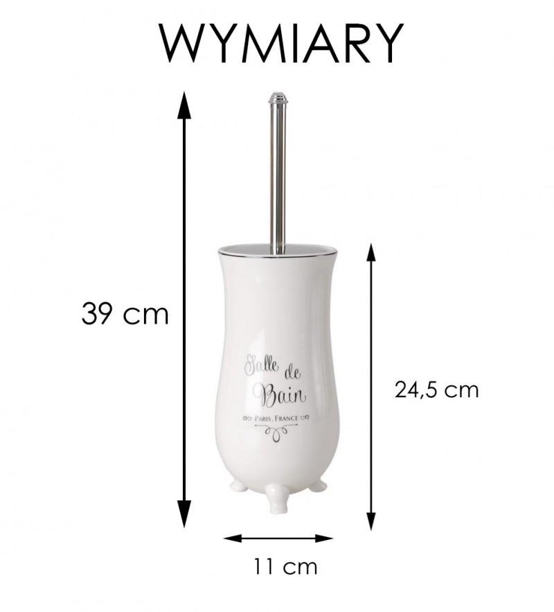WC borstel - Toiletborstel - porselein - ø 11 cm - wit