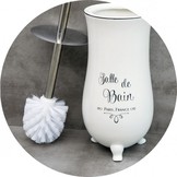 WC borstel - Toiletborstel - porselein - ø 11 cm - wit