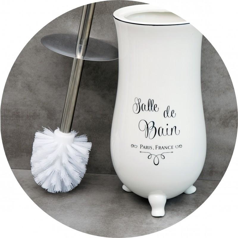 WC borstel - Toiletborstel - porselein - ø 11 cm - wit