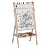 Dubbelzijdig schrijfbord - 62x28x44 cm - incl. veel accessoires