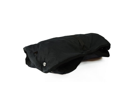 Handenwarmer kinderwagen - 50x21 cm - fleece voering - zwart