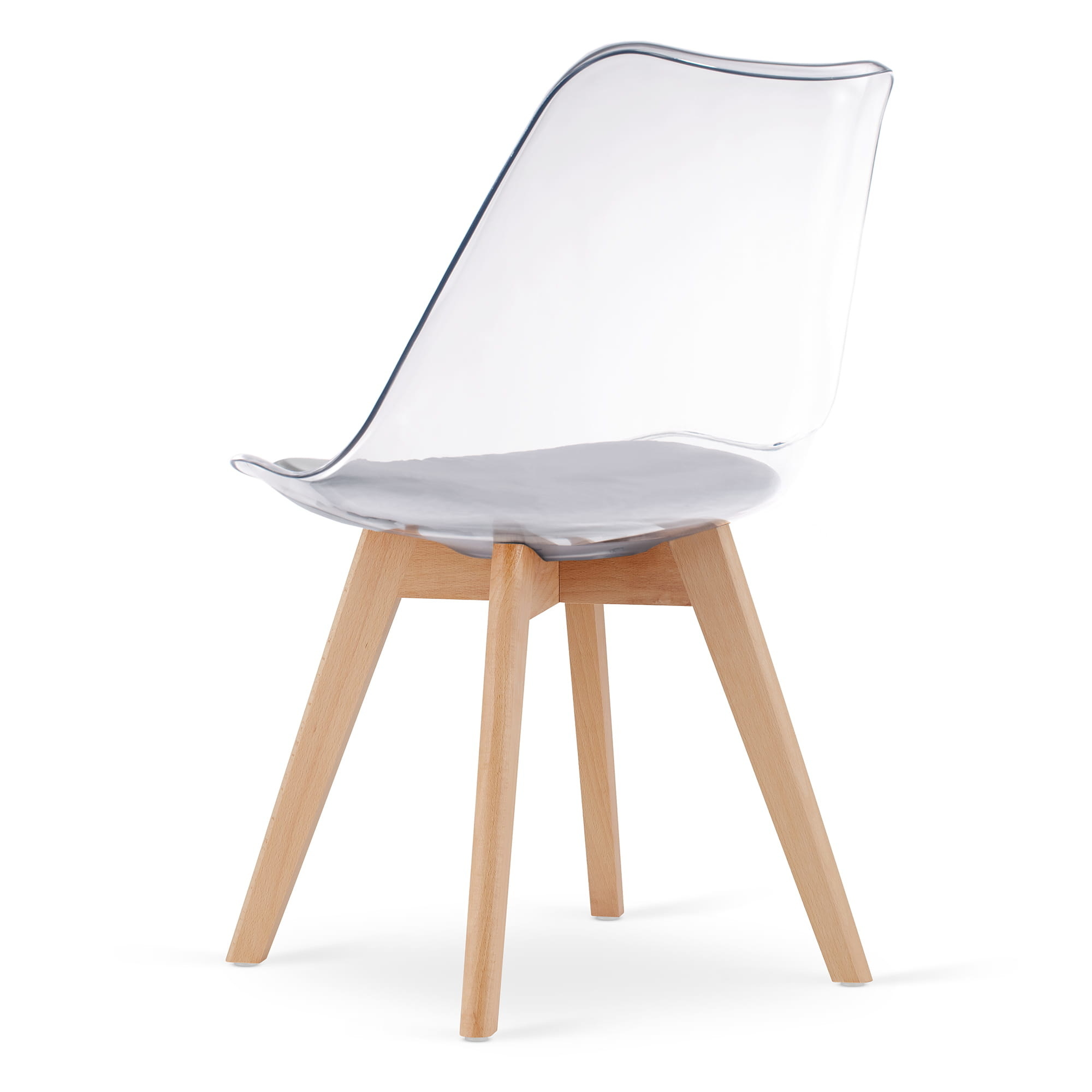 Mark design eetkamerstoel -  set van 4 - transparante zitting