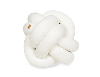 Knoopkussen - knot kussen - sierkussen - decoratie kussen - 35x35cm - creme