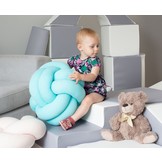 Knoopkussen - knot kussen - sierkussen - decoratie kussen - 35x35cm - creme