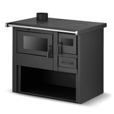 Houtkachel met oven - staal - vrijstaand - 8kw - tot 80m2