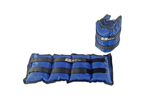 Enkelgewichten - polsgewichten - 6 kg (2x3 kg) - blauw