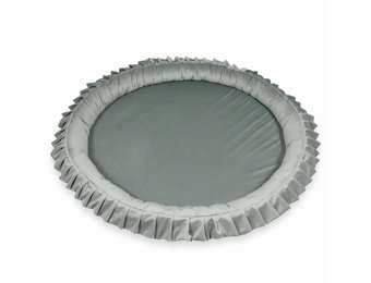 Speelnest - speelkleed baby - velvet - 120 cm - grijs