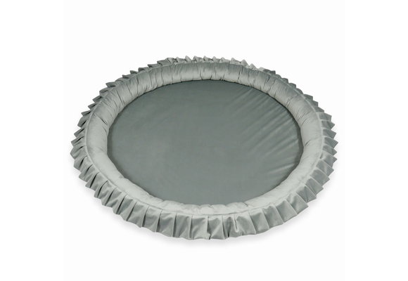 Speelnest - speelkleed baby - velvet - 120 cm - grijs