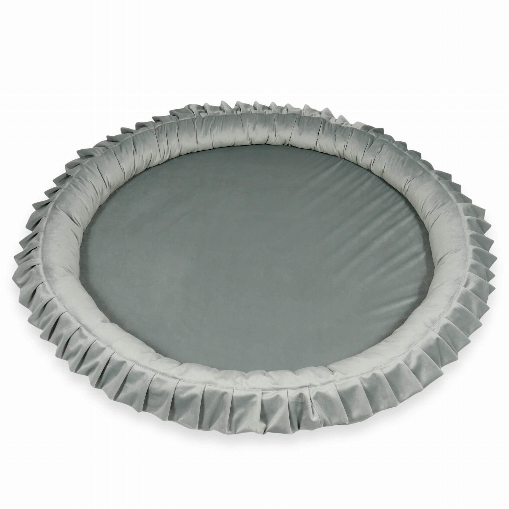 Speelnest - speelkleed baby - velvet - 120 cm - grijs