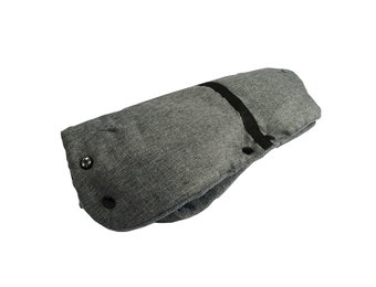 Handwarmers kinderwagen - buggy handschoenen - grijs - 50 x 21 cm