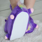 Eenhoorn pantoffels - paars – universele maat 36 – 41 – sloffen