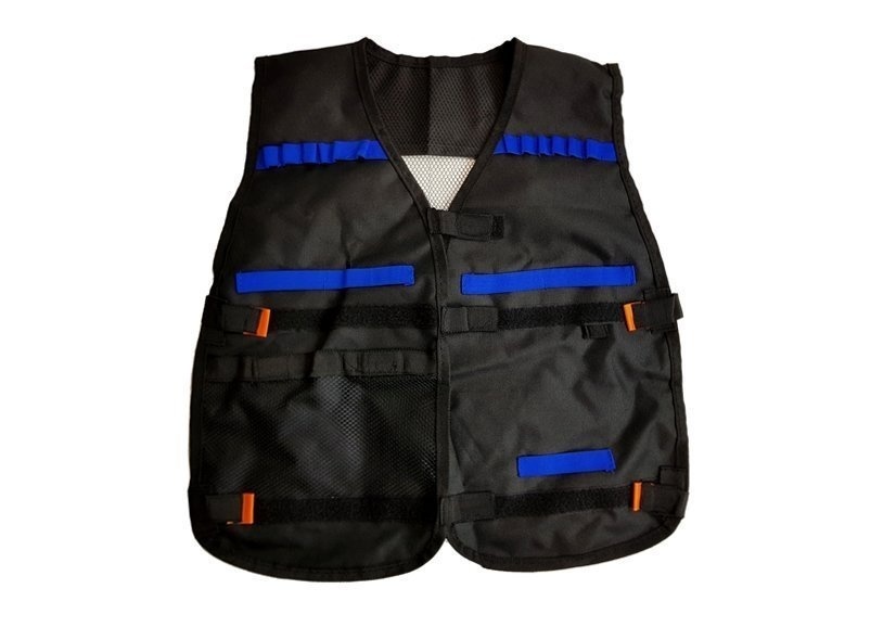 Commando-outfit - jongens - 3+ - zwart/blauw/oranje - 54,5x50cm