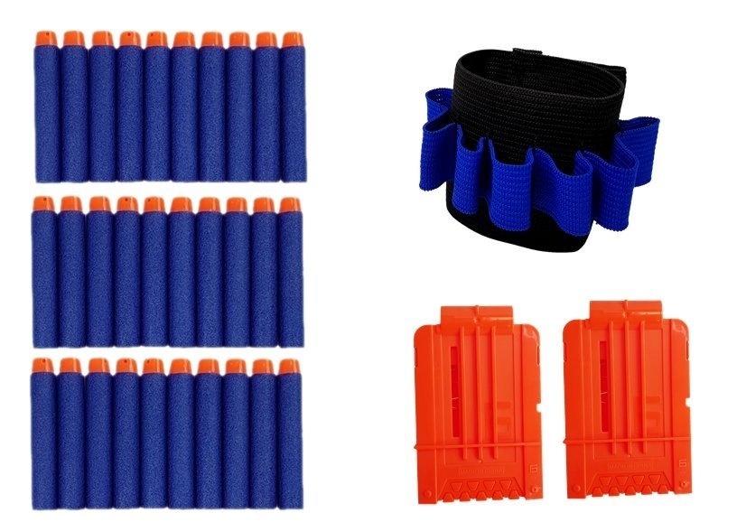 Commando-outfit - jongens - 3+ - zwart/blauw/oranje - 54,5x50cm