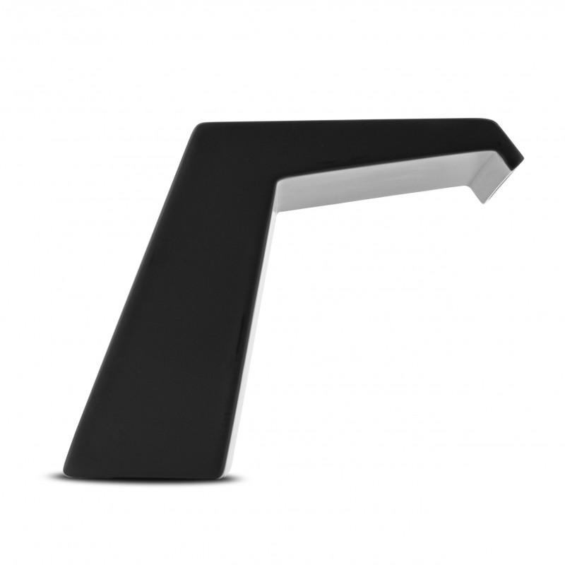 Badkraan en handdouche - waterval uitloop - 3-gats - zwart