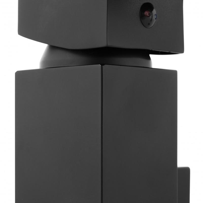 Badkraan en handdouche - waterval uitloop - 3-gats - zwart