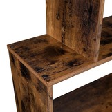 Boekenkast - 6 niveaus - vintage bruin