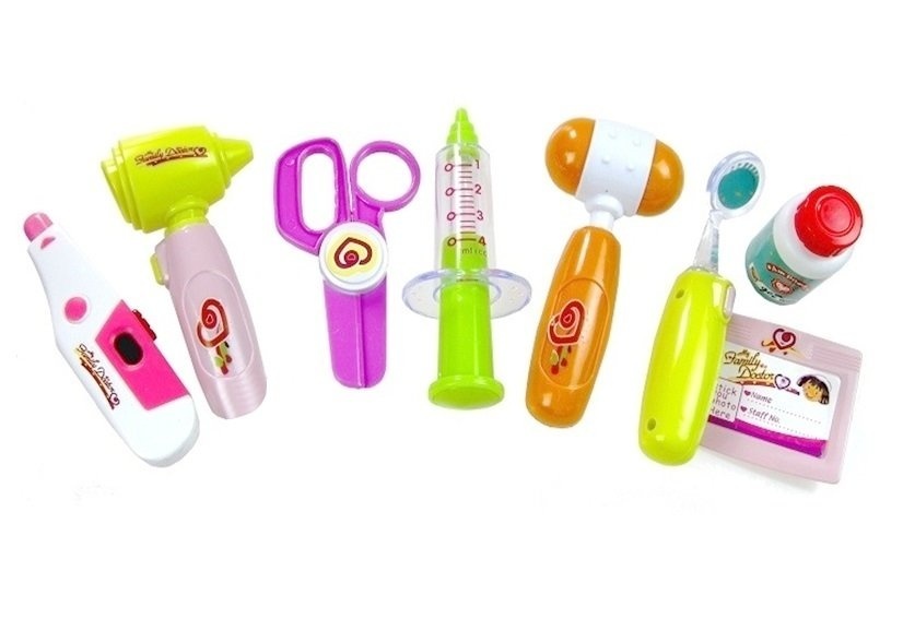 Speelgoed dokter set - met handige opbergkoffer - 10-delig