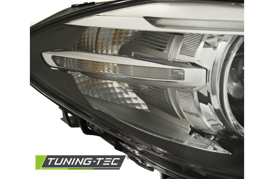 Koplampen Xenon geschikt voor BMW F10 F11 10-07 13 AE - LED - zwart - DRL