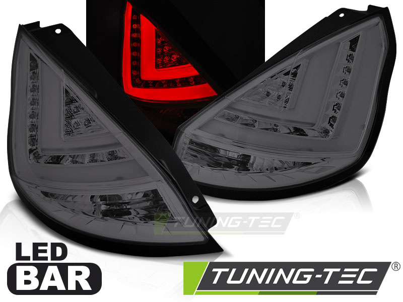 Achterlichten geschikt voor Ford Fiesta MK7 08-12 HB - smoke led strip