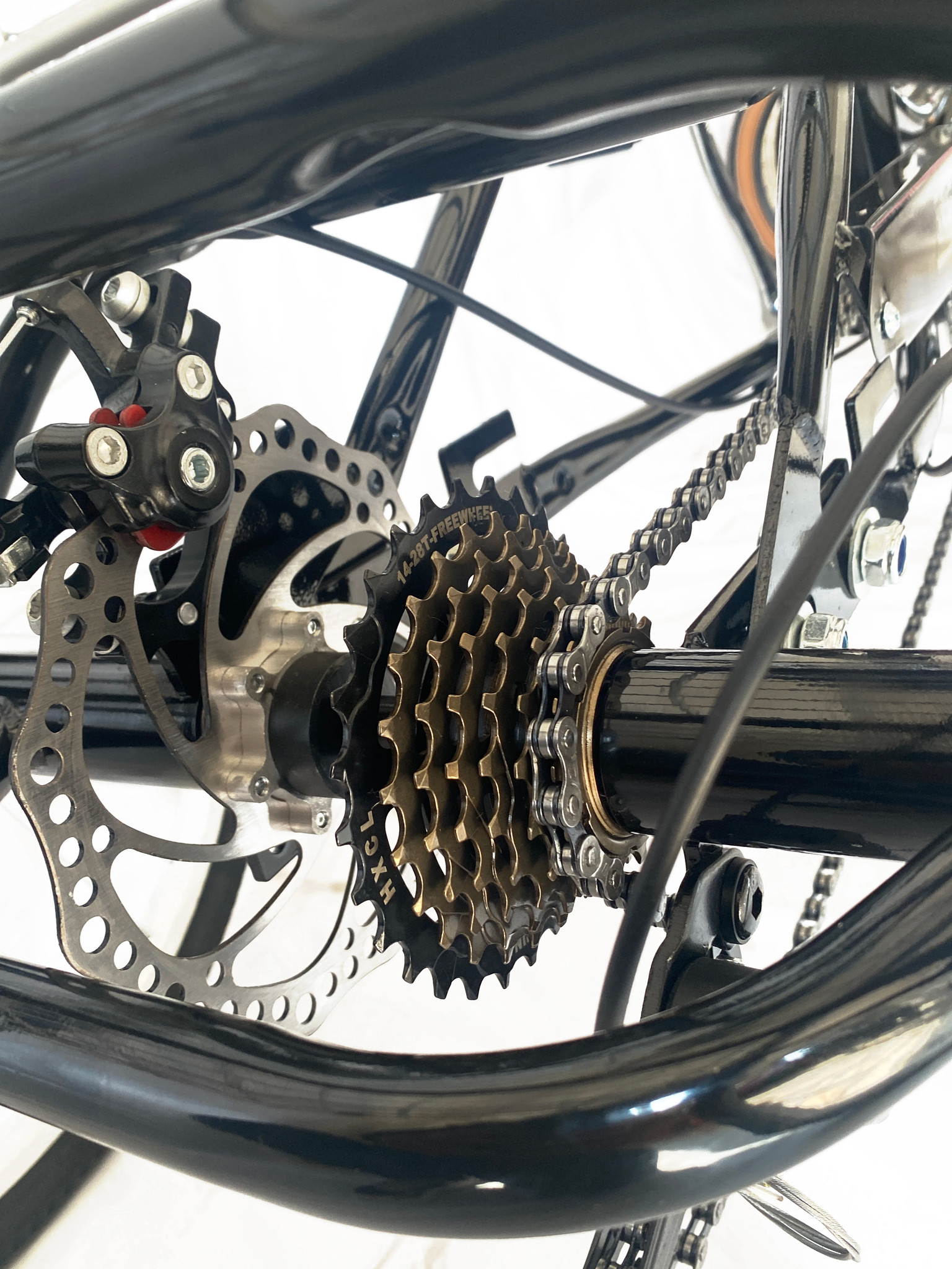 Driewieler fiets - zwart - 7 versnellingen