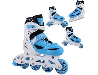 Skeelers - inline skates - rolschaatsen - 4in1 - maat 30-33 - blauw