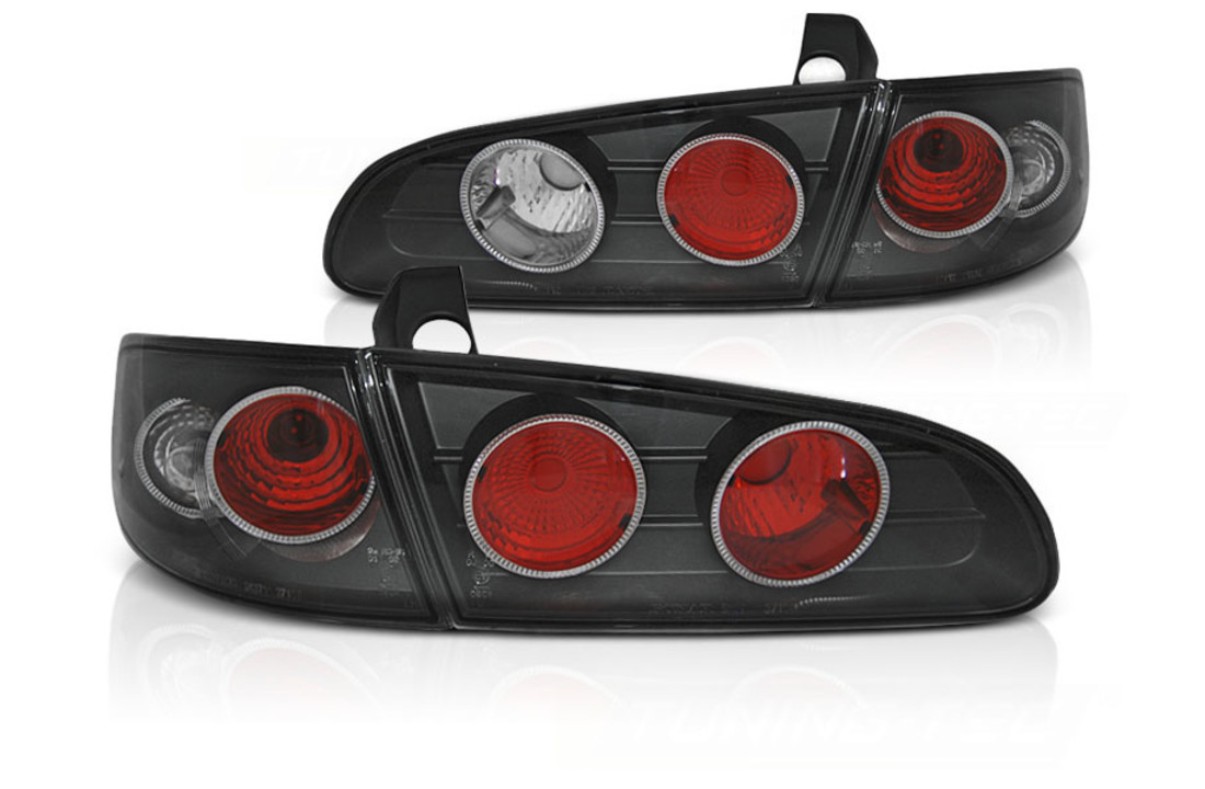 Achterlichten geschikt voor Seat Ibiza 6L 04.02-08 - zwart