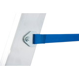 Huishoudtrap - 2x 3 treden - aluminium - werkhoogte 225 cm