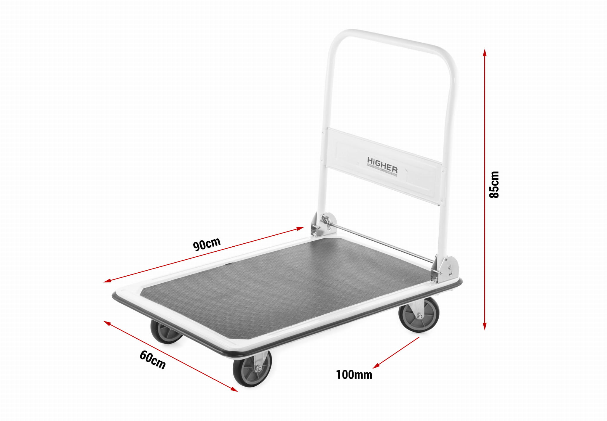 Transportwagen - Transportkar - 90x60x85 cm - tot 300 kg