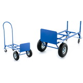 Steekwagen - Transportwagen - tot 250 kg - luchtbanden - blauw
