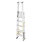 Ladder - Huishoudtrap - 5 treden - aluminium - 52x106x170 cm