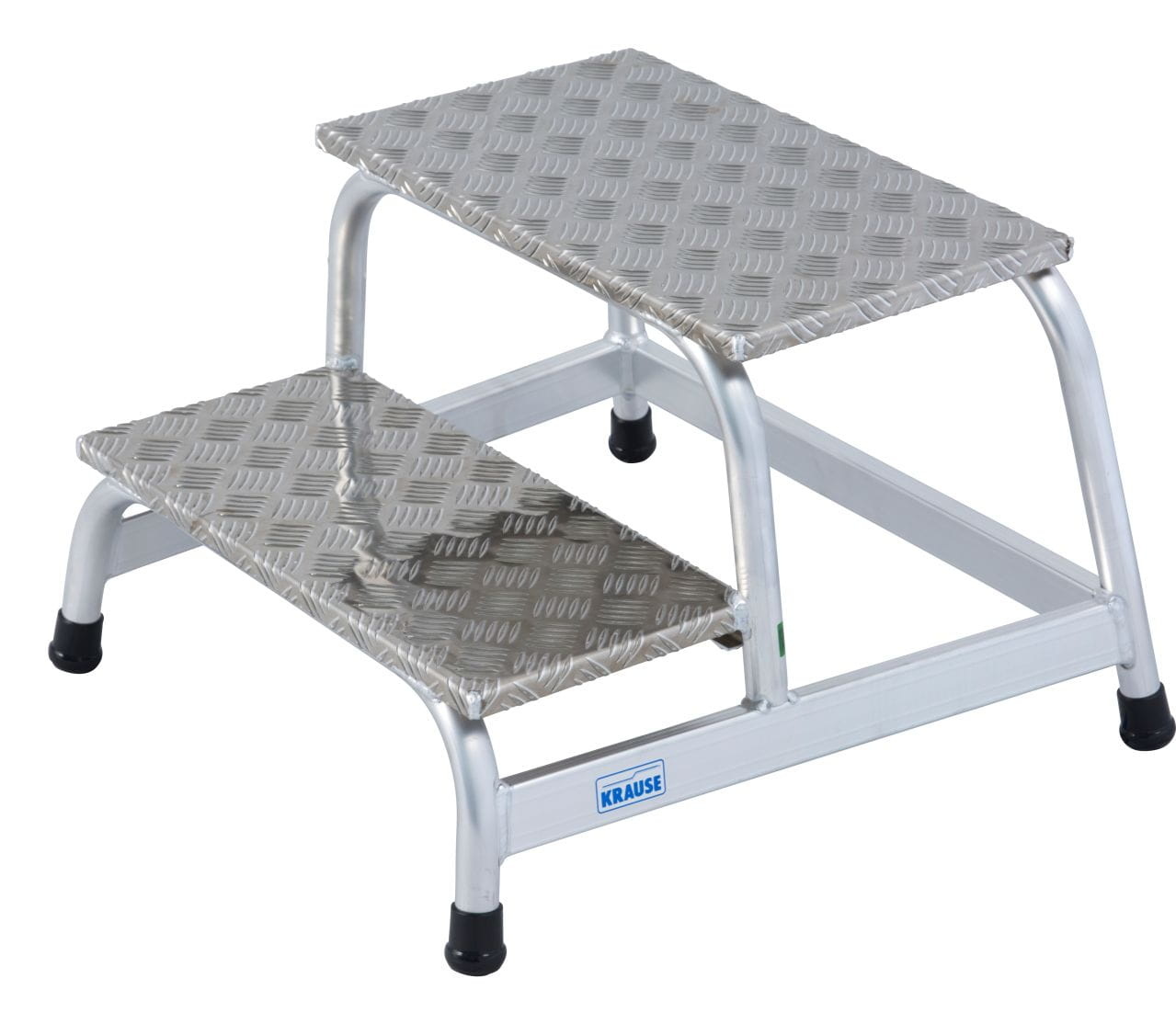 Opstapje - Opstap kruk - 2 treden - aluminium - 63x68x40 cm