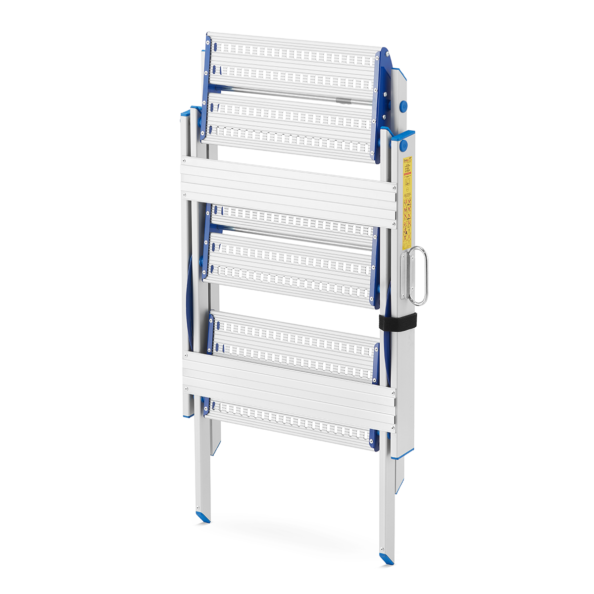 Huishoudtrap - 3 treden - aluminium - werkhoogte 270 cm