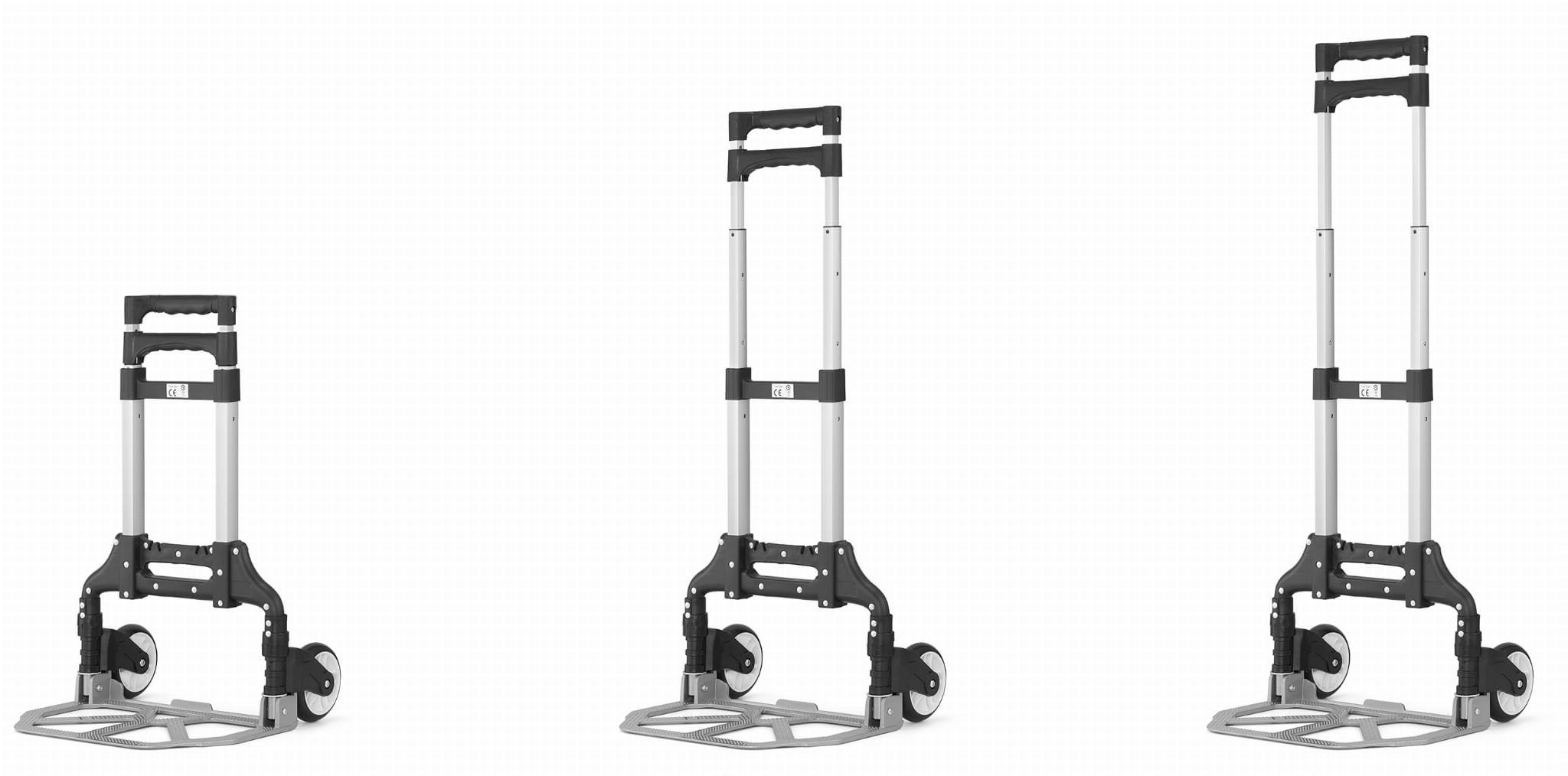 Steekwagen - steekkar - opvouwbaar - tot 70 kg - aluminium