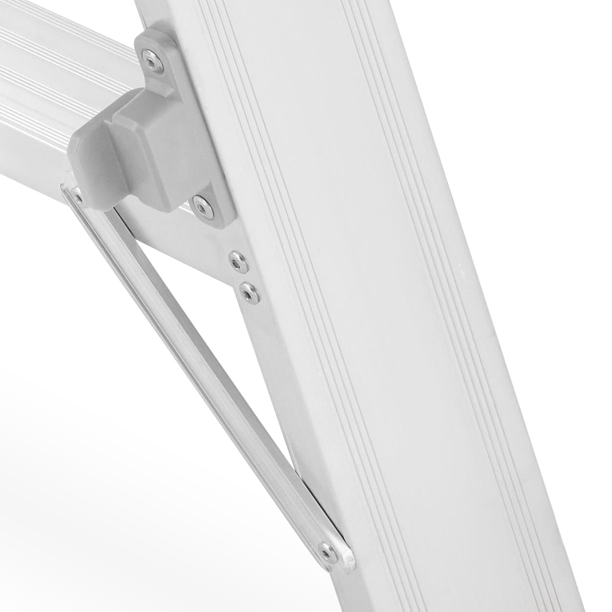 Ladder - huishoudtrap - 4 treden - aluminium - 50x91x148 cm