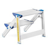 Huishoudtrap - 2 treden - aluminium - werkhoogte 246 cm