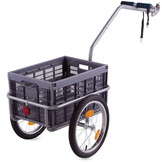 Fietskar - Fietsaanhanger - tot 50 kg - afneembare transportbox