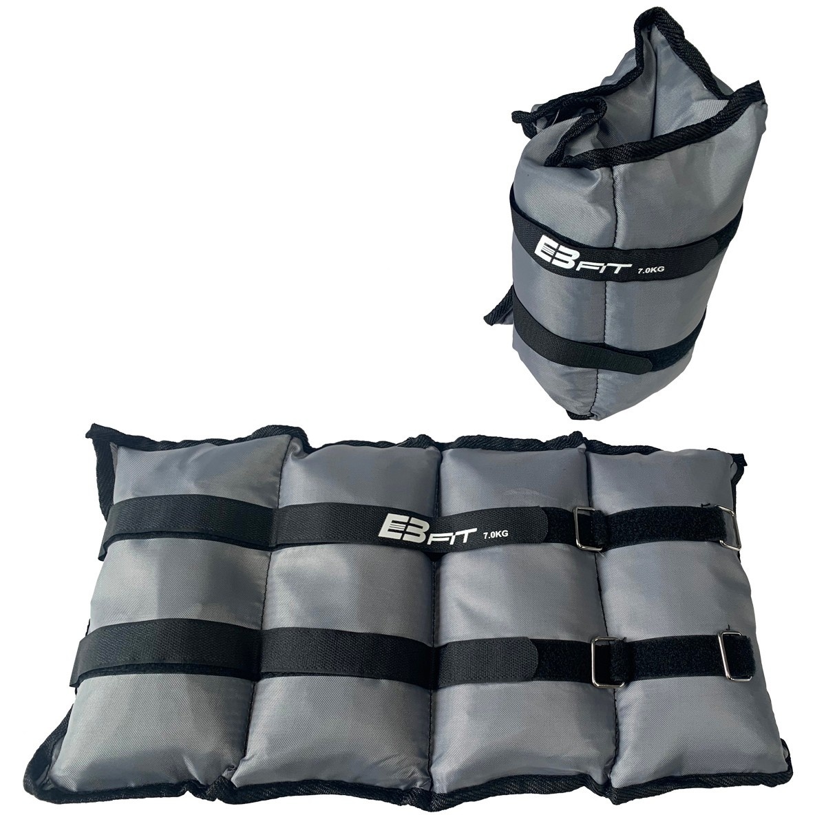 Enkelgewichten - polsgewichten - 14 kg (2x7 kg) - grijs