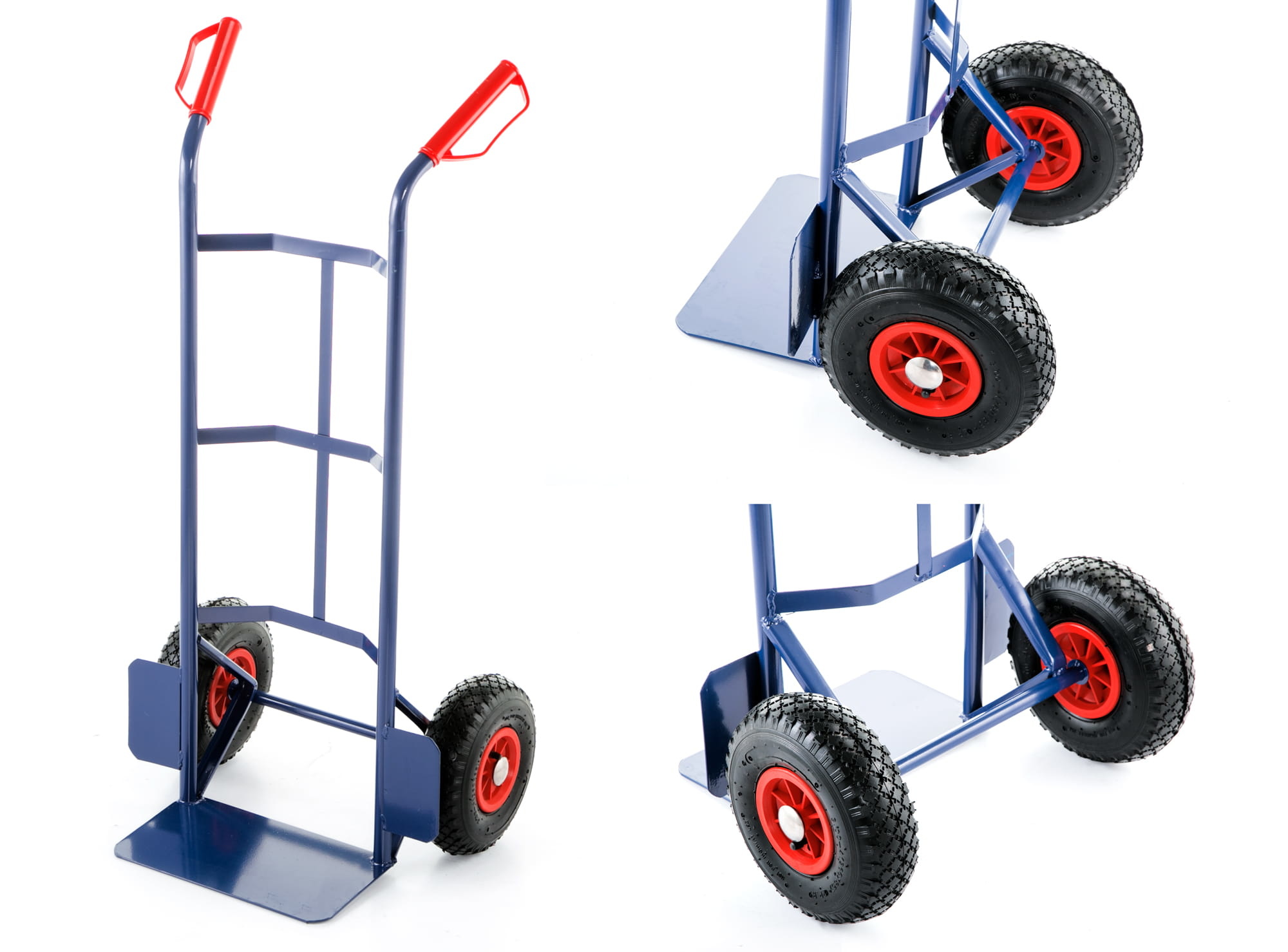 Steekwagen - steekkar - tot 200kg - staal - blauw