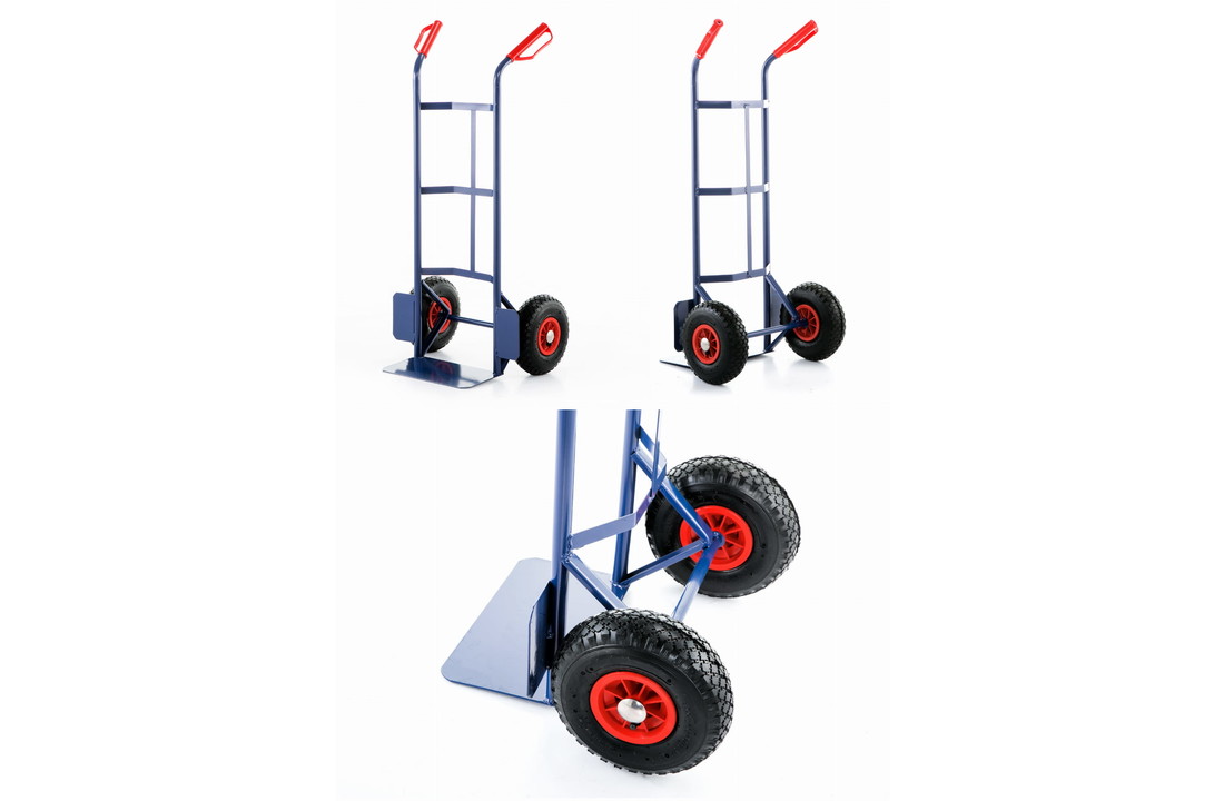 Steekwagen - steekkar - tot 200kg - staal - blauw