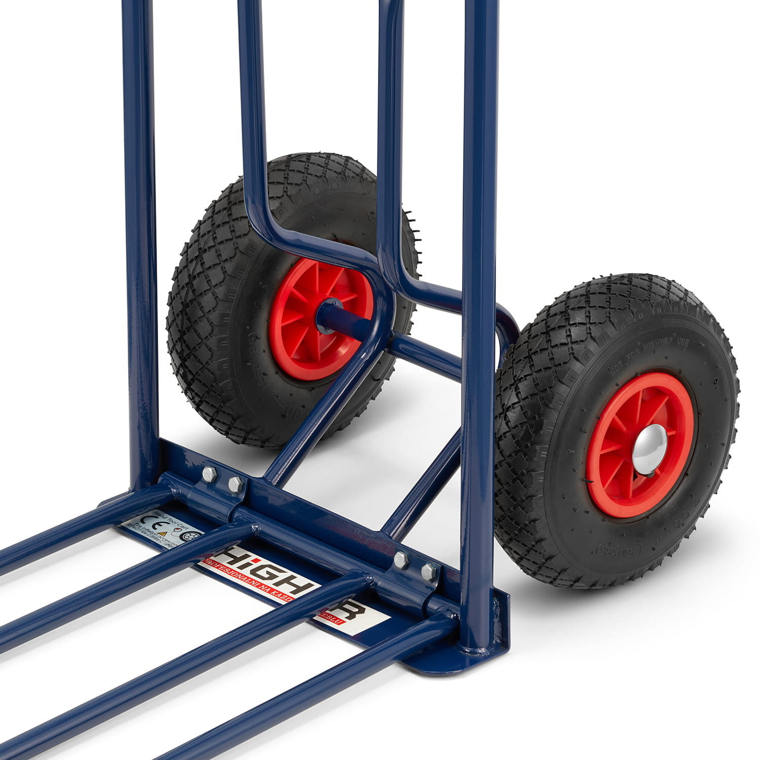 Steekwagen - steekkar - opvouwbaar - tot 150 kg - blauw